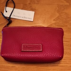 Dooney & Bourke Red Leather Coin Purse